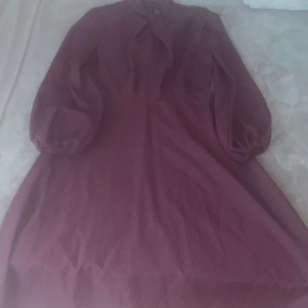 Elegant Burgundy Dress